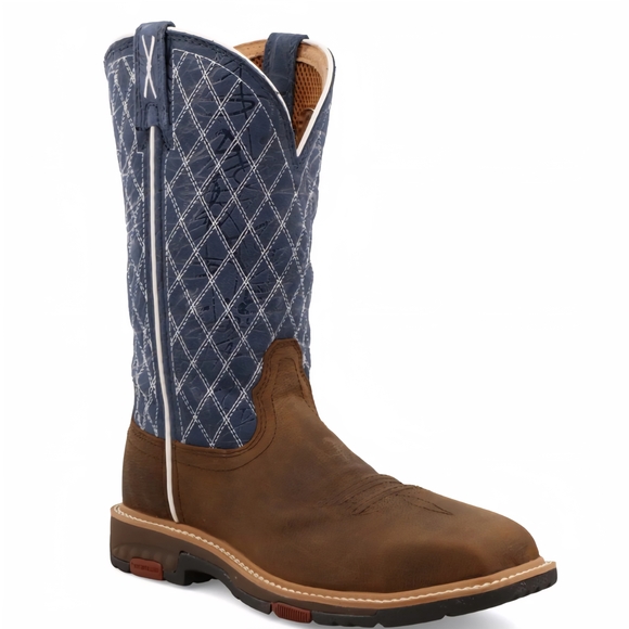 Twisted X Shoes - Twisted X Women's Western Boots in Brown and Navy